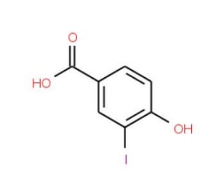 4-Hydroxy-3-iodobenzoic acid (CAS 37470-46-5) - chemical structure image