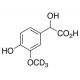4-Hydroxy-3-(methoxy-d3)-mandelic Acid (CAS 74495-70-8) - chemical structure image