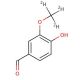 4-Hydroxy-3-methoxybenzaldehyde-d3 (CAS 74495-74-2) - chemical structure image