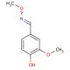 4-Hydroxy-3-methoxybenzaldehyde O-Methyloxime (CAS 93249-67-3) - chemical structure image