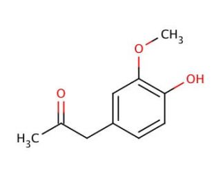 4-Hydroxy-3-methoxyphenylacetone (CAS 2503-46-0) - chemical structure image