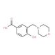 4-Hydroxy-3-(morpholin-4-ylmethyl)benzoic acid (CAS 143269-99-2) - chemical structure image