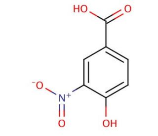 4-Hydroxy-3-nitrobenzoic acid (CAS 616-82-0) - chemical structure image