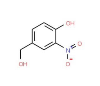 4-Hydroxy-3-nitrobenzyl alcohol (CAS 41833-13-0) - chemical structure image