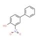 4-Hydroxy-3-nitrobiphenyl (CAS 885-82-5) - chemical structure image