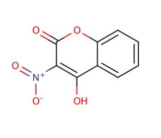 4-Hydroxy-3-nitrocoumarin (CAS 20261-31-8) - chemical structure image