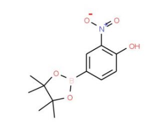 4-hydroxy-3-nitrophenylboronic acid, pinacol ester (CAS 1072945-08-4) - chemical structure image