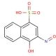 4-Hydroxy-3-nitroso-1-naphthalenesulfonic acid (CAS 3682-32-4) - chemical structure image