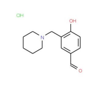 4-Hydroxy-3-piperidin-1-ylmethyl-benzaldehydehydrochloride - chemical structure image