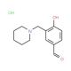 4-Hydroxy-3-piperidin-1-ylmethyl-benzaldehydehydrochloride - chemical structure image