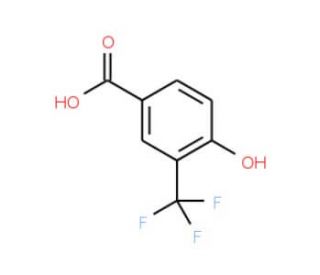 4-Hydroxy-3-(trifluoromethyl)benzoic acid (CAS 220239-68-9) - chemical structure image