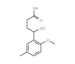 4-Hydroxy-4-(2-methoxy-5-methyl-phenyl)-butyric acid - chemical structure image