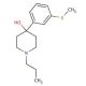 4-Hydroxy-4-(3-methylsulfanylphenyl)-1-propylpiperidine - chemical structure image