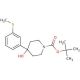 4-Hydroxy-4-(3-methylsulfanylphenyl)-piperidin-1-carboxylic Acid tBu Ester - chemical structure image