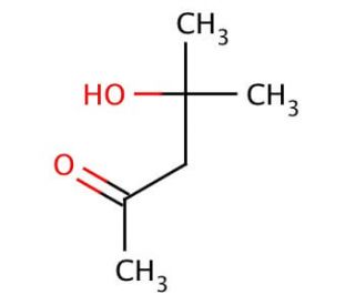 4-Hydroxy-4-methyl-2-pentanone (CAS 123-42-2) - chemical structure image