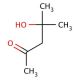 4-Hydroxy-4-methyl-2-pentanone 的分子结构, CAS编号: 123-42-2 4-Hydroxy-4-methyl-2-pentanone (CAS 123-42-2) - chemical structure image