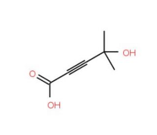 4-Hydroxy-4-methyl-pent-2-ynoic acid (CAS 50624-25-4) - chemical structure image