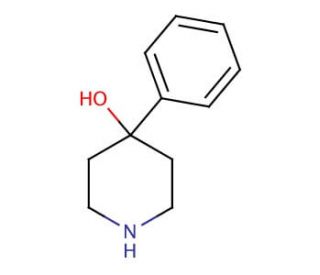 4-Hydroxy-4-phenylpiperidine (CAS 40807-61-2) - chemical structure image