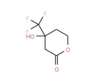 4-hydroxy-4-(trifluoromethyl)tetrahydro-2H-pyran-2-one - chemical structure image