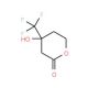 4-hydroxy-4-(trifluoromethyl)tetrahydro-2H-pyran-2-one - chemical structure image