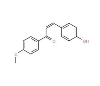 4-Hydroxy-4&prime;-methoxychalcone (CAS 69704-15-0) - chemical structure image