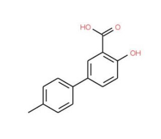 4-Hydroxy-4&prime;-methyl-[1,1&prime;-biphenyl]-3-carboxylic acid (CAS 43029-70-5) - chemical structure image