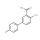 4-Hydroxy-4′-methyl-[1,1′-biphenyl]-3-carboxylic acid (CAS 43029-70-5) - chemical structure image