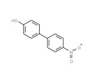 4-Hydroxy-4&prime;-nitrobiphenyl (CAS 3916-44-7) - chemical structure image
