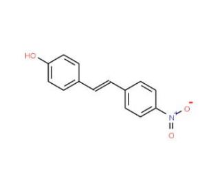 4-Hydroxy-4&prime;-nitrostilbene (CAS 19221-08-0) - chemical structure image