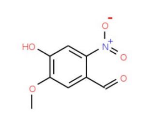 4-hydroxy-5-methoxy-2-nitrobenzaldehyde (CAS 2454-72-0) - chemical structure image