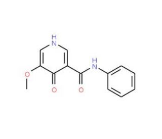 4-Hydroxy-5-methoxy-N-phenylnicotinamide (CAS 1087659-18-4) - chemical structure image