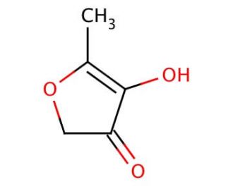 4-Hydroxy-5-methyl-3-furanone (CAS 19322-27-1) - chemical structure image