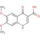 4-hydroxy-6,7-dimethoxyquinoline-3-carboxylic acid (CAS 26893-22-1) - chemical structure image