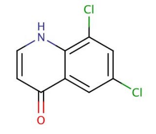 4-Hydroxy-6,8-Dichloroquinoline (CAS 57935-38-3) - chemical structure image