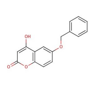 4-Hydroxy-6-benzyloxycoumarin (CAS 30992-65-5) - chemical structure image
