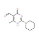 4-Hydroxy-6-methyl-2-piperidin-1-yl-pyrimidine-5-carbaldehyde - chemical structure image