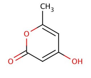 4-Hydroxy-6-methyl-2-pyrone (CAS 675-10-5) - chemical structure image
