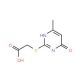 [(4-Hydroxy-6-methylpyrimidin-2-yl)sulfanyl]acetic acid - chemical structure image