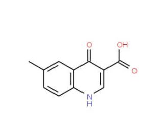 4-Hydroxy-6-methylquinoline-3-carboxylic acid (CAS 35973-18-3) - chemical structure image