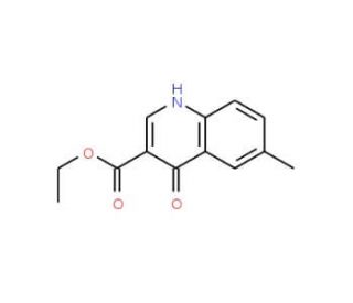 4-Hydroxy-6-methylquinoline-3-carboxylic acid ethyl ester (CAS 85418-82-2) - chemical structure image