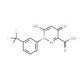 4-Hydroxy-6-oxo-1-[3-(trifluoromethyl)phenyl]-1,6-dihydro-3-pyridazinecarboxylic acid (CAS 121582-64-7) - chemical structure