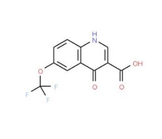 4-Hydroxy-6-(trifluoromethoxy)quinoline-3-carboxylic acid, tech (CAS 175203-86-8) - chemical structure image