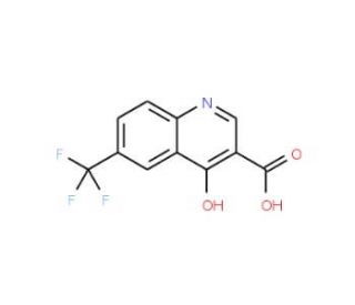 4-Hydroxy-6-(trifluoromethyl)-3-quinoline-carboxylic acid (CAS 49713-47-5) - chemical structure image