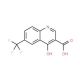 4-Hydroxy-6-(trifluoromethyl)-3-quinoline-carboxylic acid (CAS 49713-47-5) - chemical structure image
