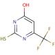 4-Hydroxy-6-(trifluoromethyl)pyrimidine-2-thiol (CAS 368-54-7) - chemical structure image