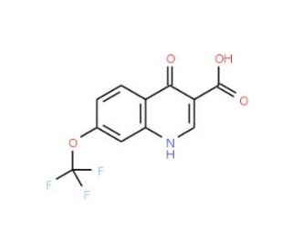 4-Hydroxy-7-trifluoromethoxyquinoline-3-carboxylic acid (CAS 53985-74-3) - chemical structure image