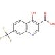 4-Hydroxy-7-trifluoromethyl-3-quinolinecarboxylic acid (CAS 574-92-5) - chemical structure image