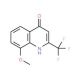 4-Hydroxy-8-methoxy-2-(trifluoromethyl)quinoline (CAS 41192-84-1) - chemical structure image