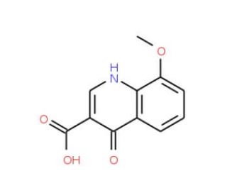 4-Hydroxy-8-methoxyquinoline-3-carboxylic acid (CAS 280027-18-1) - chemical structure image