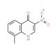 4-hydroxy-8-methyl-3-nitroquinoline (CAS 866472-97-1) - chemical structure image